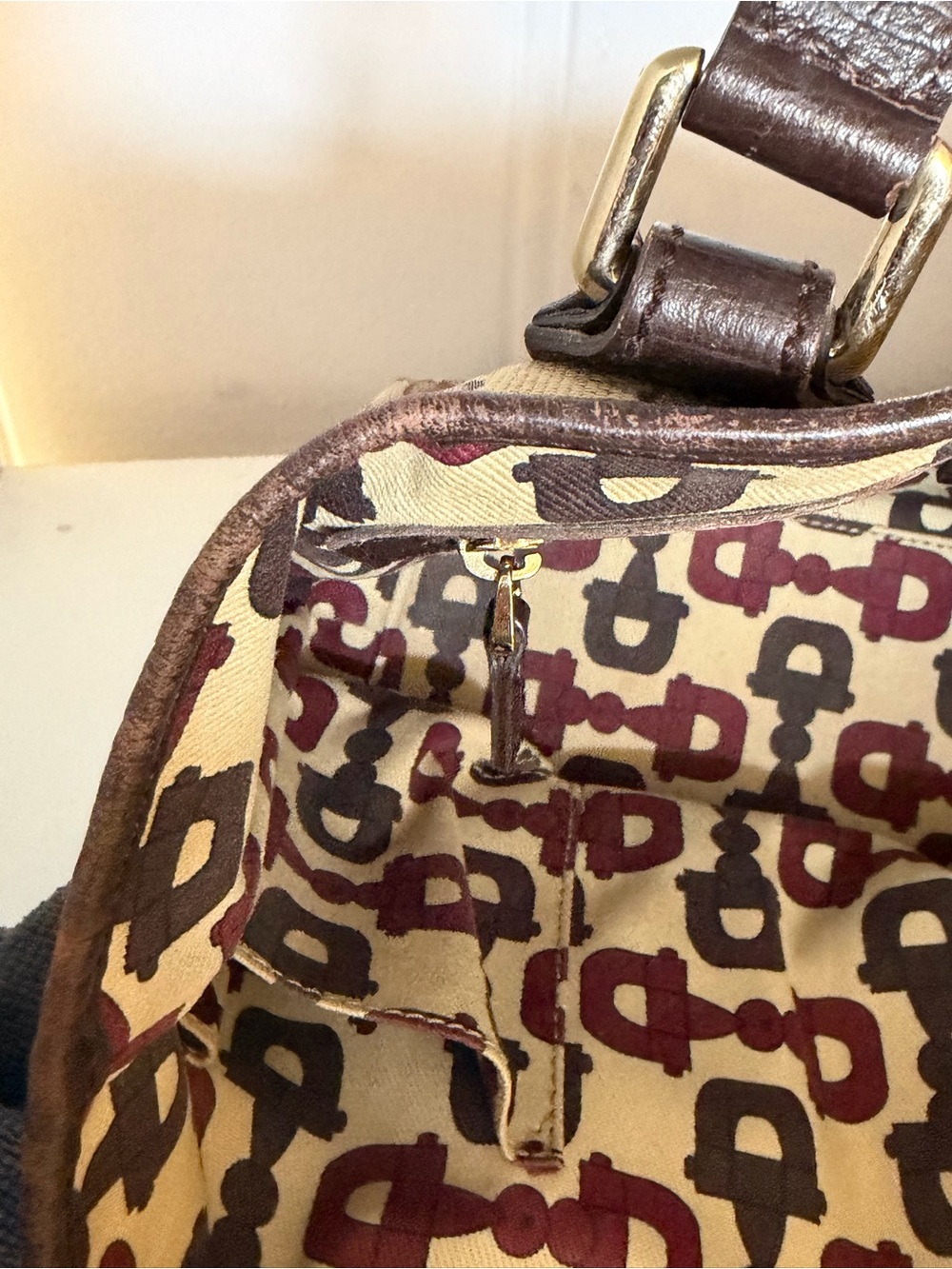 Gucci GG Canvas Mini Tote Web Stripe + leather unbranded strap - Picture 15 of 16